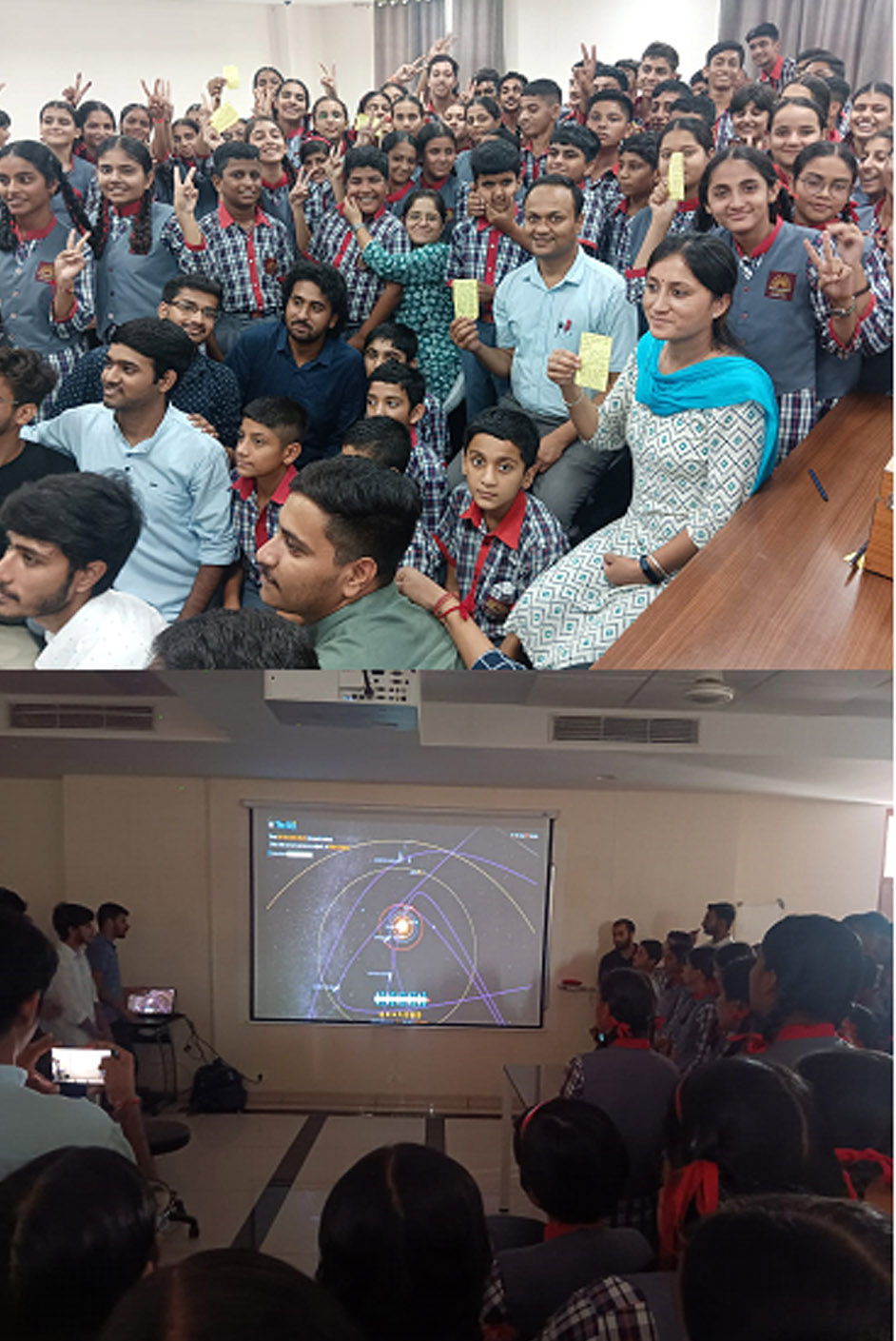 KV Saloh commemorated The Maiden National Space Day in Collaboration with IIIT Una